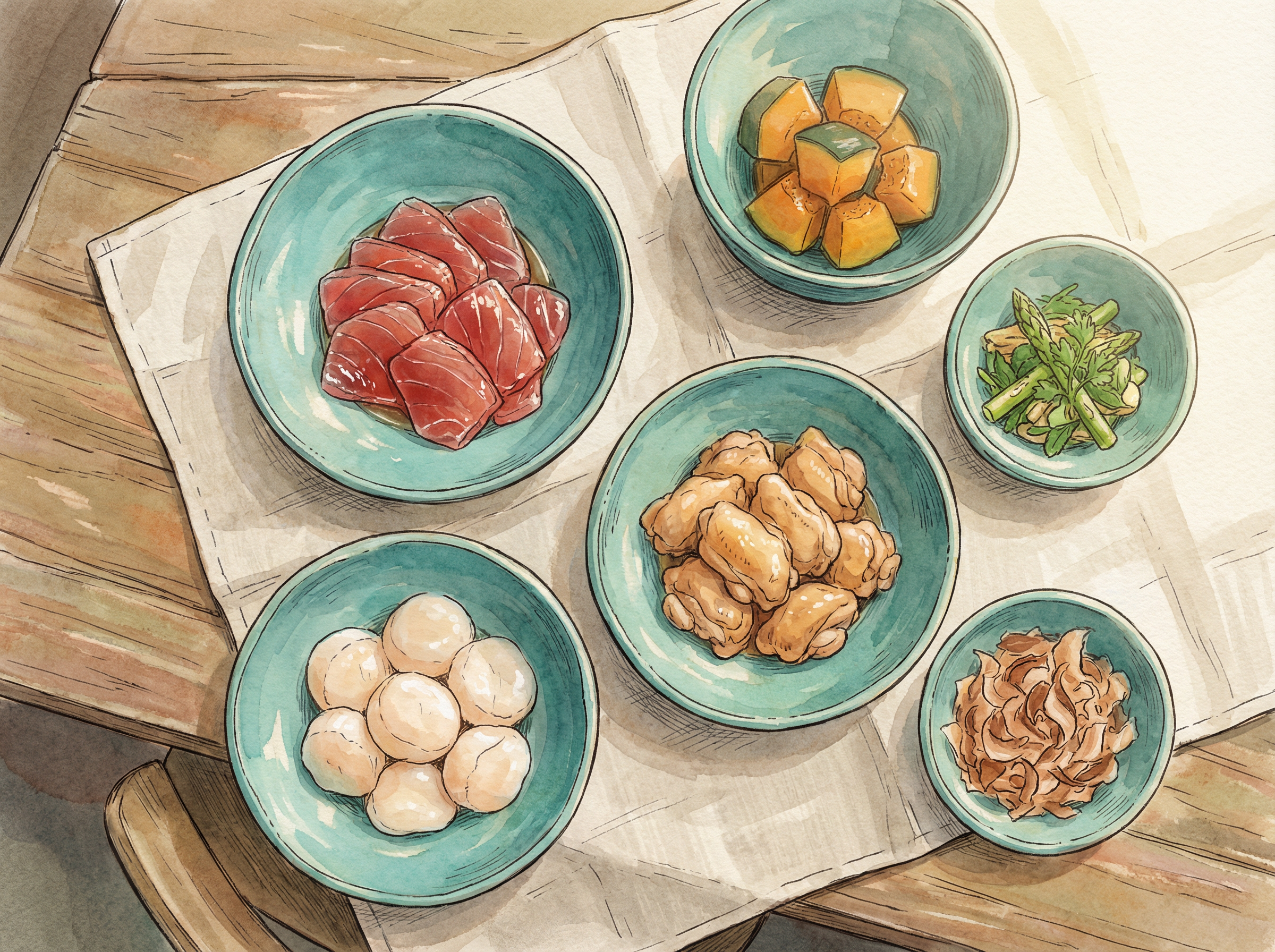 新鮮な天然食材